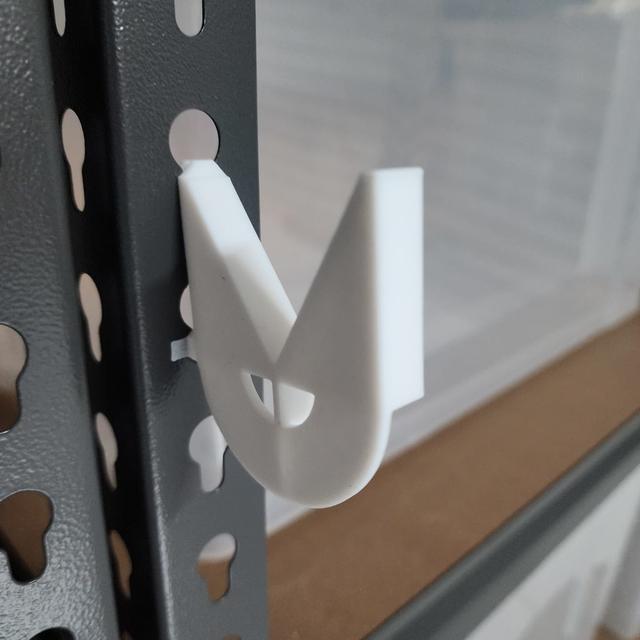 Shelf hook - keyhole-slot mounting 3D model thumbnail