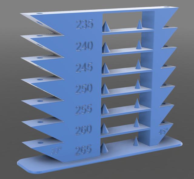 All in One Temperature & Bridging Tower - 30º and 45º angle test 3D model thumbnail