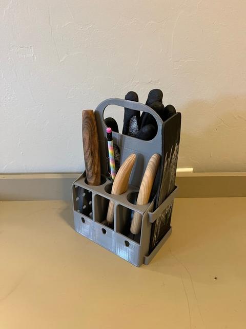 Beaver Craft Carving Whittling Tool Caddy 3D model thumbnail