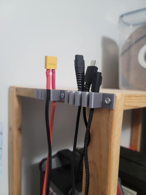 Cable Holder ( Small Sized Cables ) 3D model thumbnail