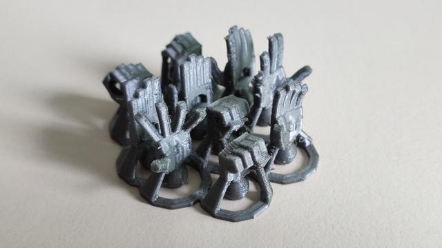 Lucky 13 hands - arranged together for better printing 3D model thumbnail