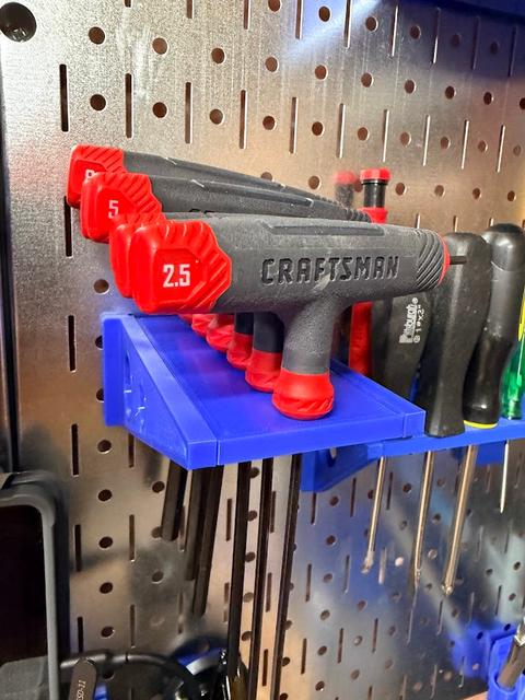 T-Handle holder for Wall Control with OpenSCAD 3D model thumbnail