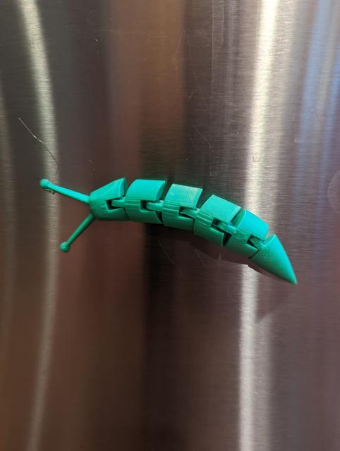 Articulated Slug 6x2mm magnet 3D model thumbnail