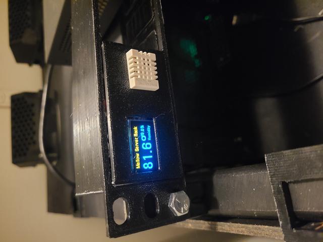 ESP8266 Rack - OLED - DHT22 3D model thumbnail