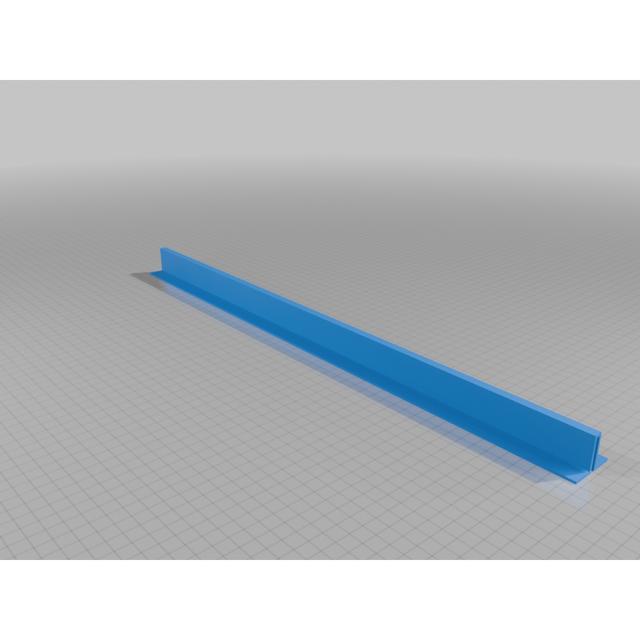 Ikea Elvarli shelf mounting part 3D model thumbnail