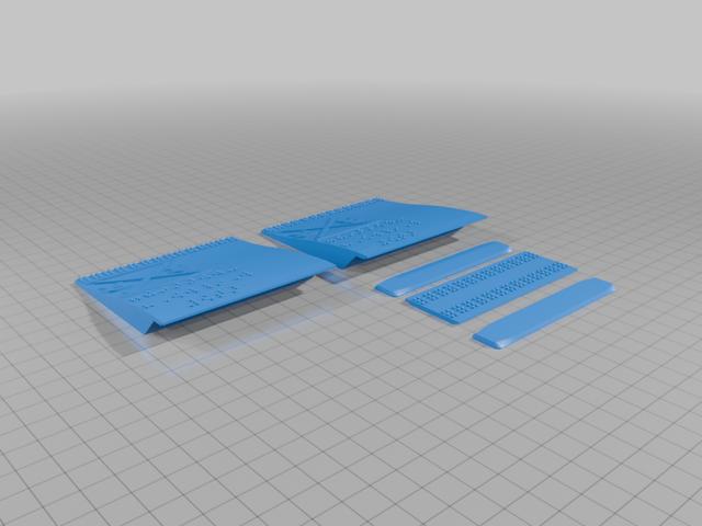 HO/OO/ON30 SCALE  - ACCESSIBLE GRADE CROSSING - EZ  track straight 3D model thumbnail