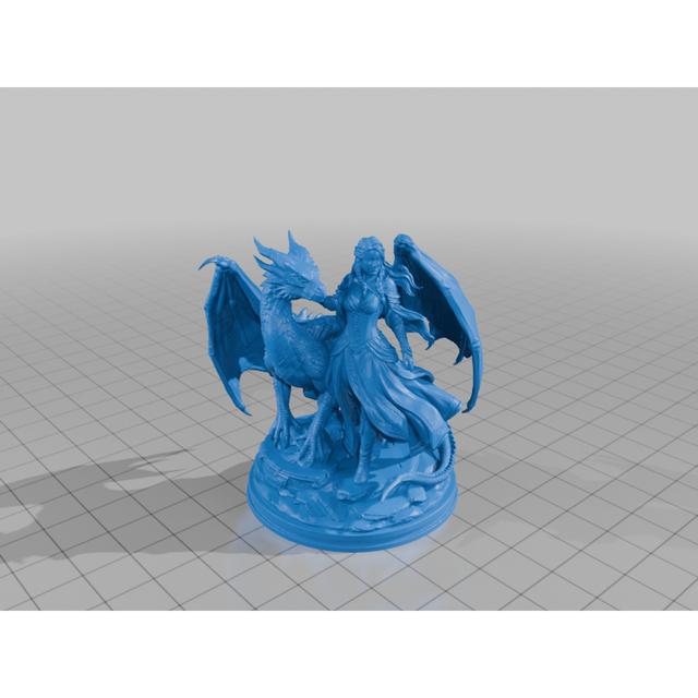 Dragon Girl 3D model thumbnail