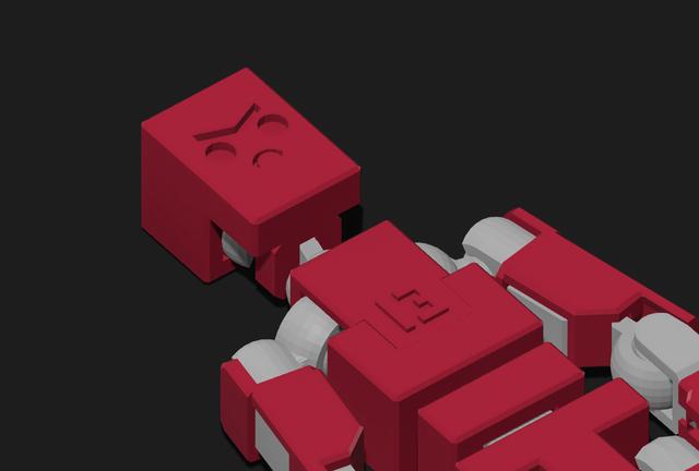 Lucky 13 Angry Face (Lucky 13, Mini 13, Easy 13) 3D model thumbnail