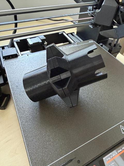 Customizable Magnetic Dust Collection Connectors 50mm 3D model thumbnail