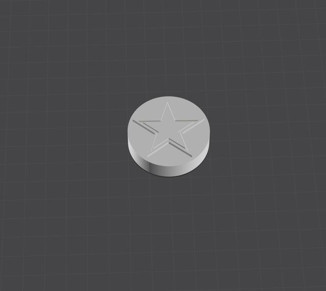 Cowboys Badge 3D model thumbnail