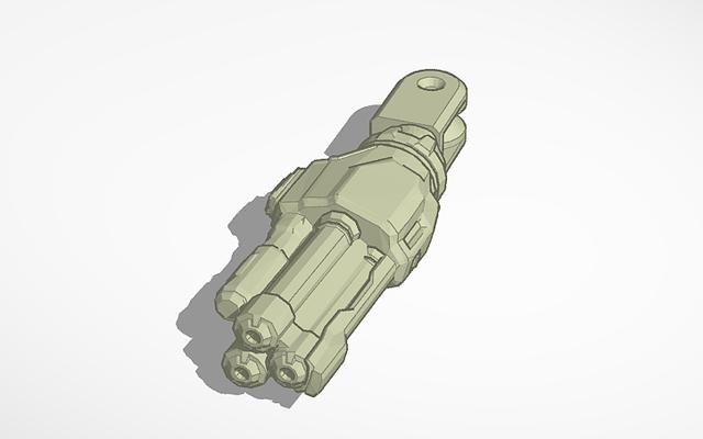 Arm Blaster for Dummy 13 3D model thumbnail