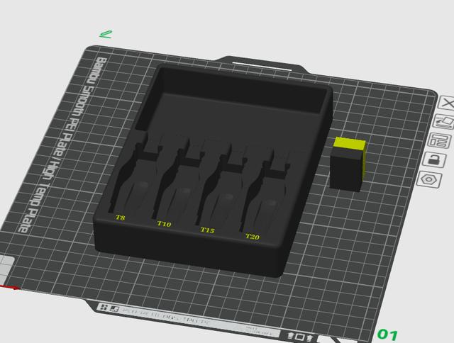 ICON Professional Mini TORX Screwdriver Set Organizer Tray (HF 59469) 3D model thumbnail