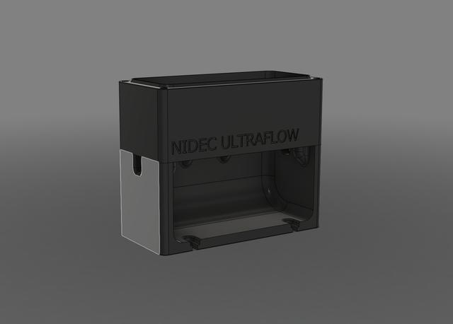 BentoBox v2 - Fan housing for Nidec UltraFlow server fan 3D model thumbnail
