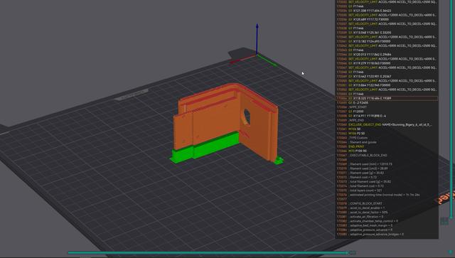 K1 Max Nu-K Riser (Corner with sensor) 3D model thumbnail