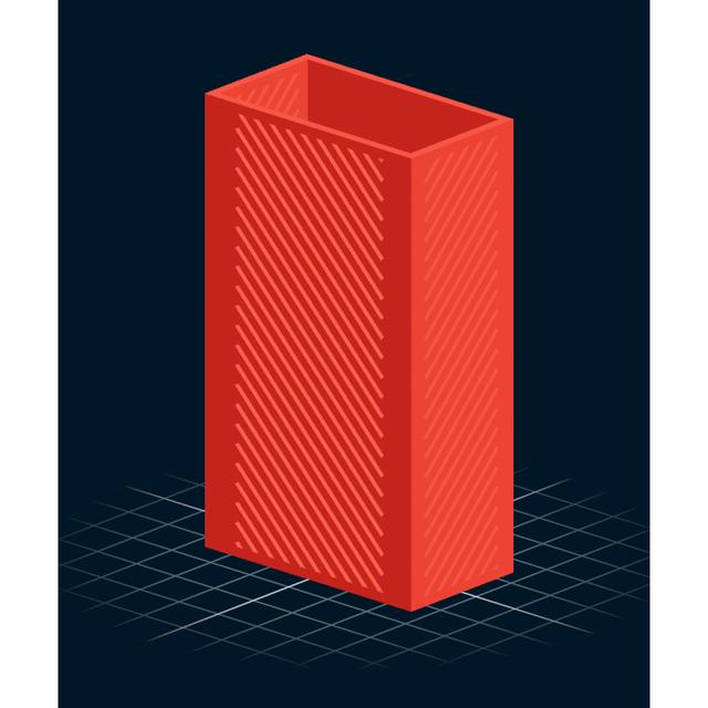 Remote control holder 3D model thumbnail