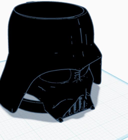 Darth Vader robot vacuum 3D model thumbnail