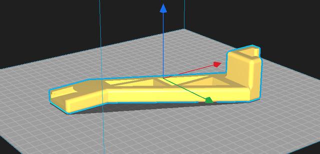 Remix: FillerBraceCR10-Ender3 50Deg angle 3D model thumbnail