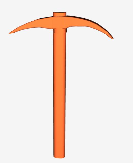 Dummy 13 Fortnite Default Pickaxe 3D model thumbnail