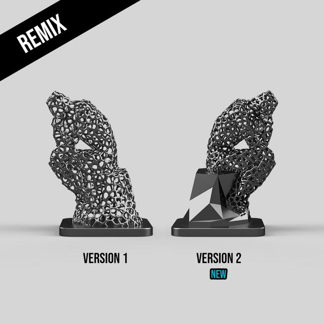 [REMIX] The Thinker - Voronoi Edition 3D model thumbnail