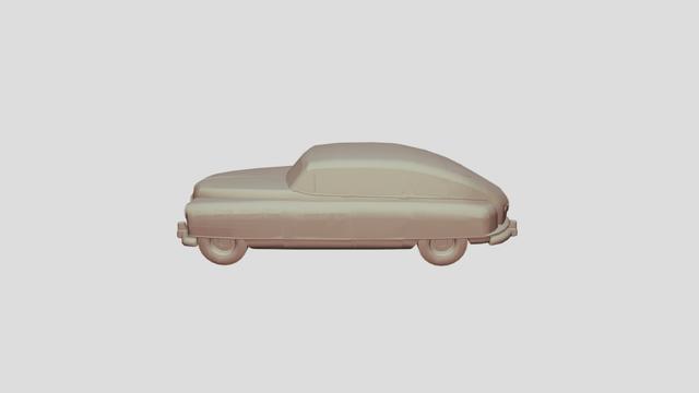 Nash Stockcar 1950 lowpoly for 3D-printing 3D model thumbnail