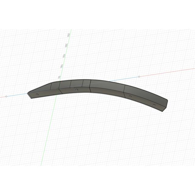 Mclaren 12c underbody strake 3D model thumbnail