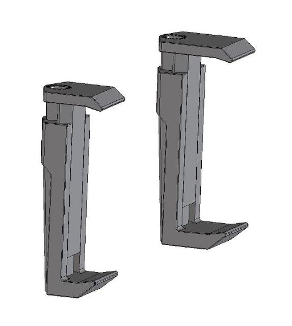 Klemmbacken für DVD-Bildschirm 3D model thumbnail