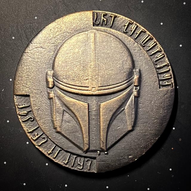 Mandalorian Coin 3D model thumbnail