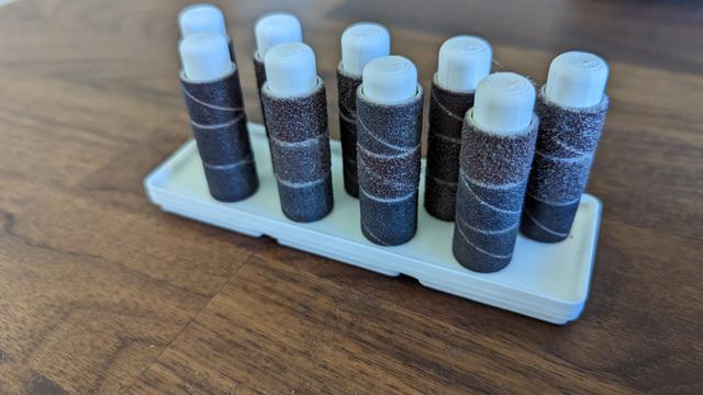 Gridfinity Dremel Sanding Band Holder 3D model thumbnail