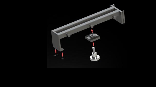 Adjustable Nebula Camera Mount for Creality KE 3D model thumbnail