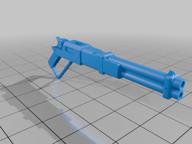 Lever Action Repeater - 144 Scale for Gunpla 3D model thumbnail