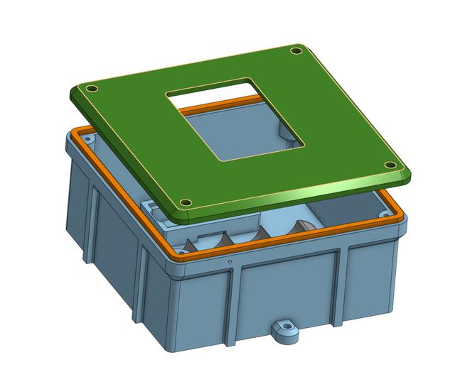 Heltec v3 Solar Repeater Box (meshcore) 3D model thumbnail