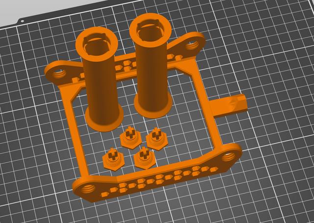 Spool Holder 130MM for 3KG rolls 3D model thumbnail