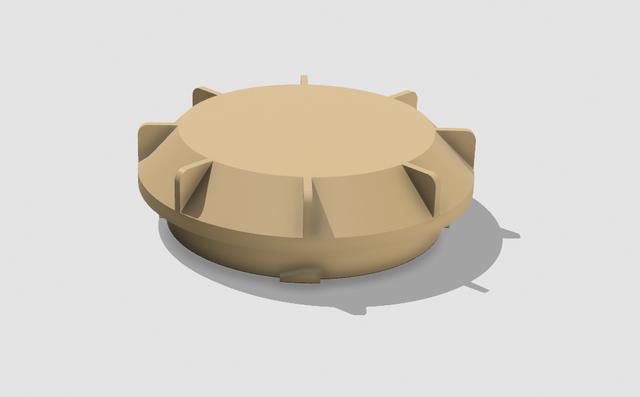 Hyundai Azera / granduer Headlight dust cover 3D model thumbnail