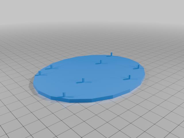 Quad Display Base for Hasbro Star Wars Figures 3D model thumbnail