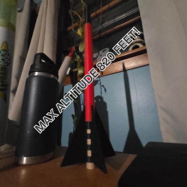 Dagger (model rocket) 3D model thumbnail