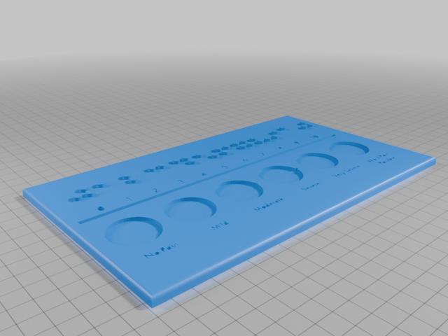 Braille Painscale 3D model thumbnail