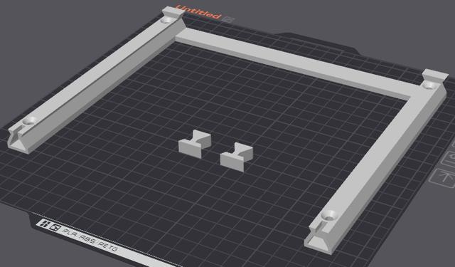 Desk Drawer Railing Single Part 3D model thumbnail