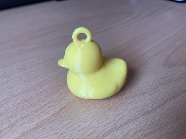 Rubber duck keyring 3D model thumbnail