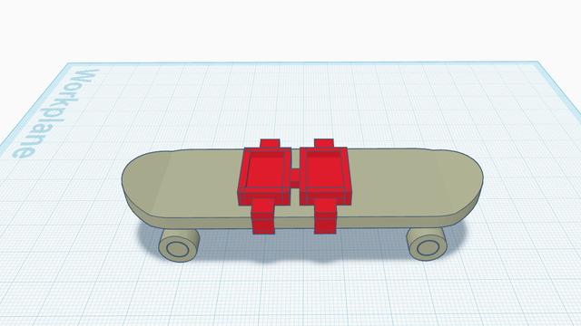 Mini 13 Tech Deck holder 3D model thumbnail