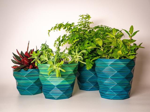 Parametric Flower Pot 3D model thumbnail