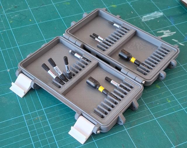 Gridfinity Rugged Bit Case 3D model thumbnail