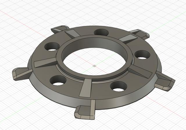 NZ Bayonet Adaptor for Moon Lamp 3D model thumbnail
