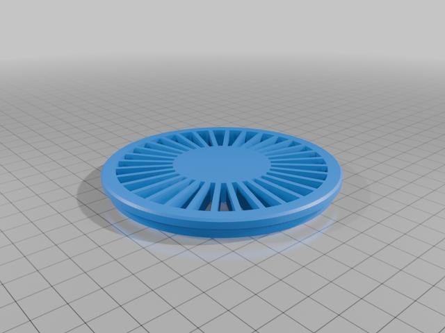 Grid for floor sink 3D model thumbnail