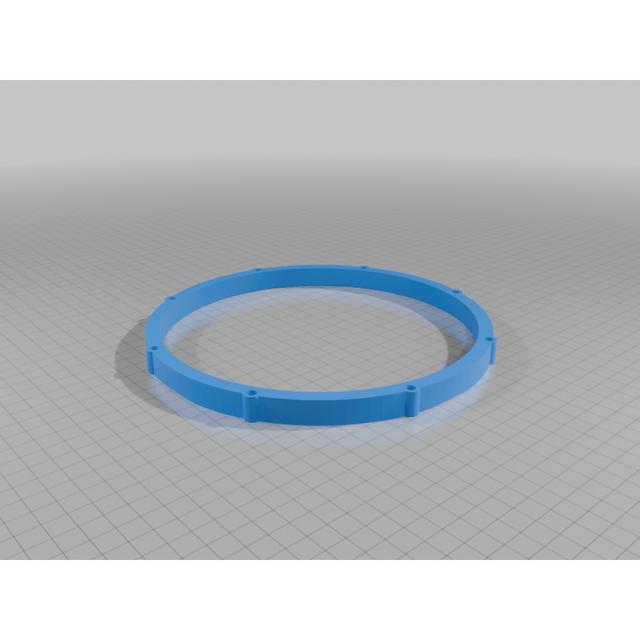 2015-2019 hyundai sonata rear deck marine Sub adapter 8" 3D model thumbnail