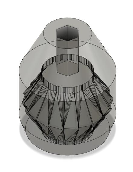 Ratchet for Filament Spool Switcher & Winder 3D model thumbnail