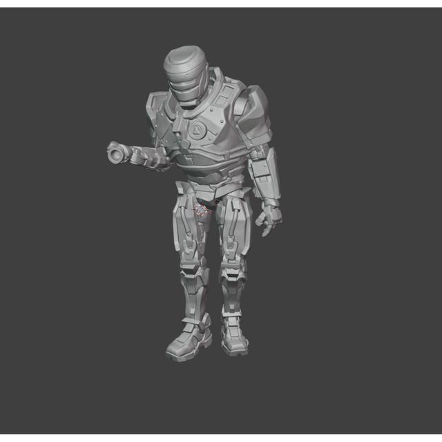 Helldivers 2 cyborg 3D model thumbnail