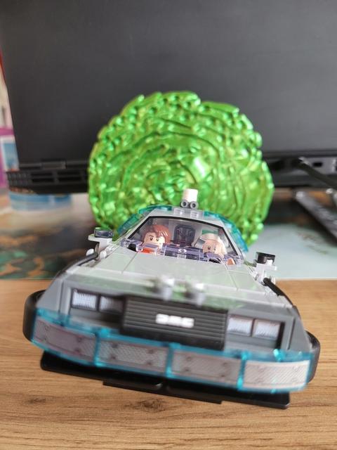 Rick and Morty portal stand for lego 77256 DeLorean 3D model thumbnail