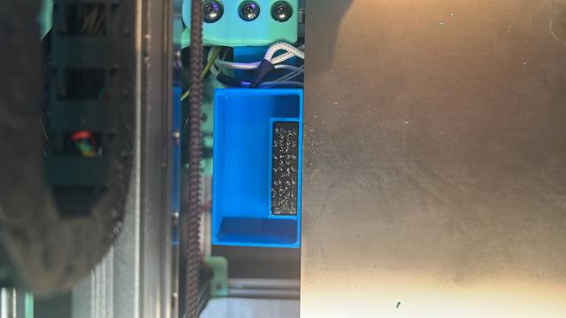 Voron Trident nozzle cleaner and purge bucket 3D model thumbnail