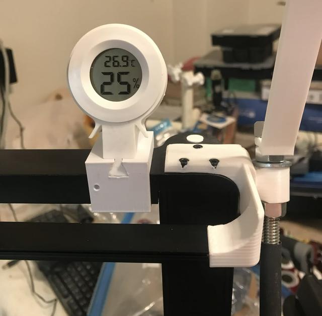 Ender 3 V3 SE Clip on hygrometer 3D model thumbnail