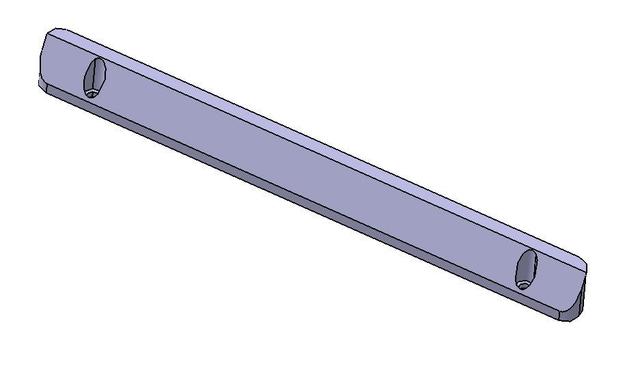 Tope prestatge /  Shelf stopper 3D model thumbnail